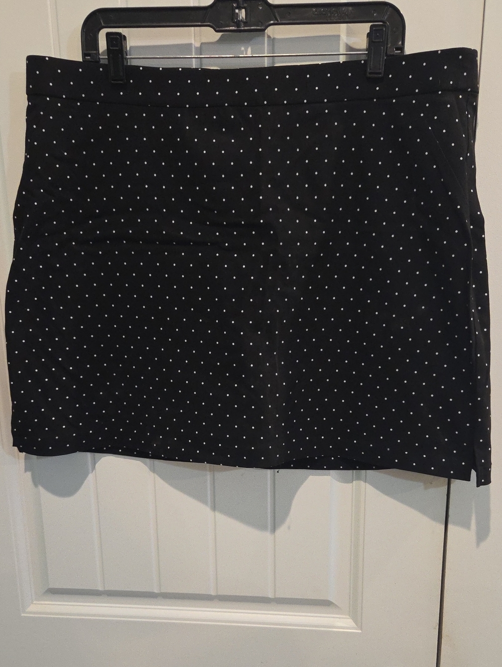 Black Polka Dot Mini Skirt With SHORTS - Classic Women’s Skirt